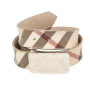 Pre-owned Fabric belts Burberry Vintage , Beige , Dames