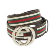 Pre-owned Leather belts Gucci Vintage , Brown , Heren