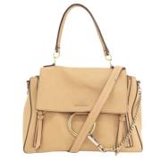 Pre-owned Leather handbags Chloé Pre-owned , Beige , Dames