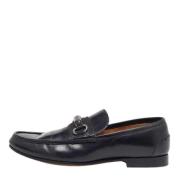 Pre-owned Leather flats Gucci Vintage , Black , Heren