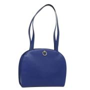 Pre-owned Leather celine-bags Celine Vintage , Blue , Dames