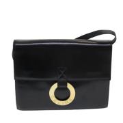 Pre-owned Leather celine-bags Celine Vintage , Black , Dames