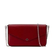 Pre-owned Leather shoulder-bags Louis Vuitton Vintage , Red , Dames