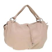 Pre-owned Leather totes Celine Vintage , Beige , Dames