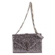 Pre-owned Leather shoulder-bags Yves Saint Laurent Vintage , Gray , Da...