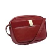 Pre-owned Leather shoulder-bags Salvatore Ferragamo Pre-owned , Red , ...