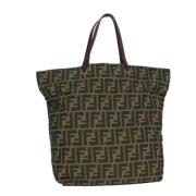 Pre-owned Canvas fendi-bags Fendi Vintage , Green , Dames