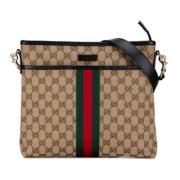 Pre-owned Leather gucci-bags Gucci Vintage , Beige , Dames