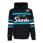 NHL Head Coach Hoodie San Jose Sharks Mitchell & Ness , Multicolor , H...