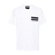 Witte T-shirts & Polo's Aw24 Versace Jeans Couture , White , Heren