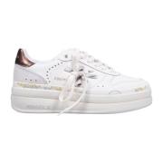 Bruine Sneakers met Bronzen Hiel Premiata , White , Dames