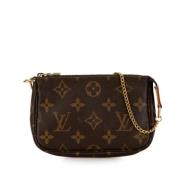 Pre-owned Canvas clutches Louis Vuitton Vintage , Brown , Dames