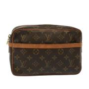 Pre-owned Canvas clutches Louis Vuitton Vintage , Brown , Dames