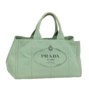 Pre-owned Canvas prada-bags Prada Vintage , Green , Dames