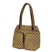 Pre-owned Canvas gucci-bags Gucci Vintage , Brown , Dames