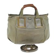 Pre-owned Leather handbags Chloé Pre-owned , Gray , Dames