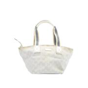 Pre-owned Canvas gucci-bags Gucci Vintage , White , Dames