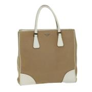 Pre-owned Canvas prada-bags Prada Vintage , Beige , Dames