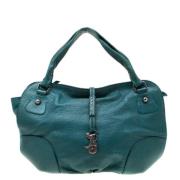 Pre-owned Leather shoulder-bags Celine Vintage , Green , Dames