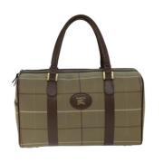 Pre-owned Canvas handbags Burberry Vintage , Beige , Dames