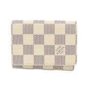 Pre-owned Canvas wallets Louis Vuitton Vintage , White , Dames