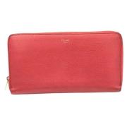 Pre-owned Leather wallets Celine Vintage , Orange , Dames