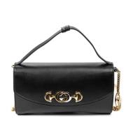 Pre-owned Leather shoulder-bags Gucci Vintage , Black , Dames