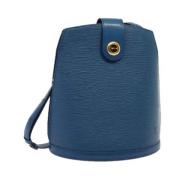 Pre-owned Leather shoulder-bags Louis Vuitton Vintage , Blue , Dames