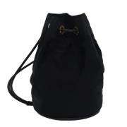 Pre-owned Nylon shoulder-bags Celine Vintage , Black , Dames