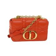 Pre-owned Leather dior-bags Dior Vintage , Orange , Dames