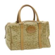 Pre-owned Leather handbags Celine Vintage , Beige , Dames