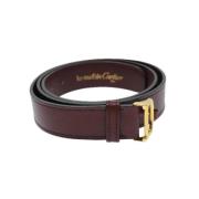 Pre-owned Leather belts Cartier Vintage , Brown , Dames