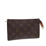 Pre-owned Canvas pouches Louis Vuitton Vintage , Brown , Dames