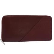 Pre-owned Leather wallets Bottega Veneta Vintage , Red , Dames