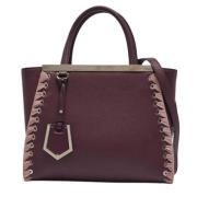 Pre-owned Leather totes Fendi Vintage , Purple , Dames