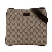 Pre-owned Fabric shoulder-bags Gucci Vintage , Beige , Dames