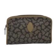 Pre-owned Leather clutches Yves Saint Laurent Vintage , Beige , Dames