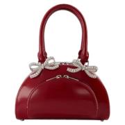 Leather handbags Self Portrait , Red , Dames