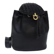 Pre-owned Leather shoulder-bags Salvatore Ferragamo Pre-owned , Black ...