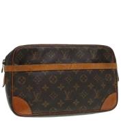 Pre-owned Canvas clutches Louis Vuitton Vintage , Brown , Dames