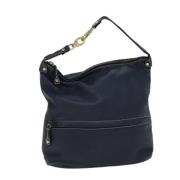 Pre-owned Leather celine-bags Celine Vintage , Blue , Dames