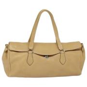 Pre-owned Leather totes Prada Vintage , Yellow , Dames