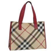 Pre-owned Canvas totes Burberry Vintage , Beige , Dames