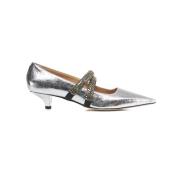 Zilveren Pumps voor Vrouwen Aw24 Gender , Gray , Dames