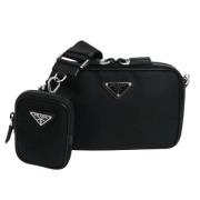 Pre-owned Leather prada-bags Prada Vintage , Black , Dames