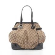 Pre-owned Leather gucci-bags Gucci Vintage , Beige , Dames