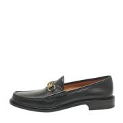 Pre-owned Leather flats Gucci Vintage , Black , Heren