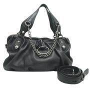 Pre-owned Leather gucci-bags Gucci Vintage , Black , Dames