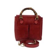 Pre-owned Suede gucci-bags Gucci Vintage , Red , Dames