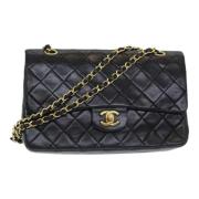 Pre-owned Leather chanel-bags Chanel Vintage , Black , Dames